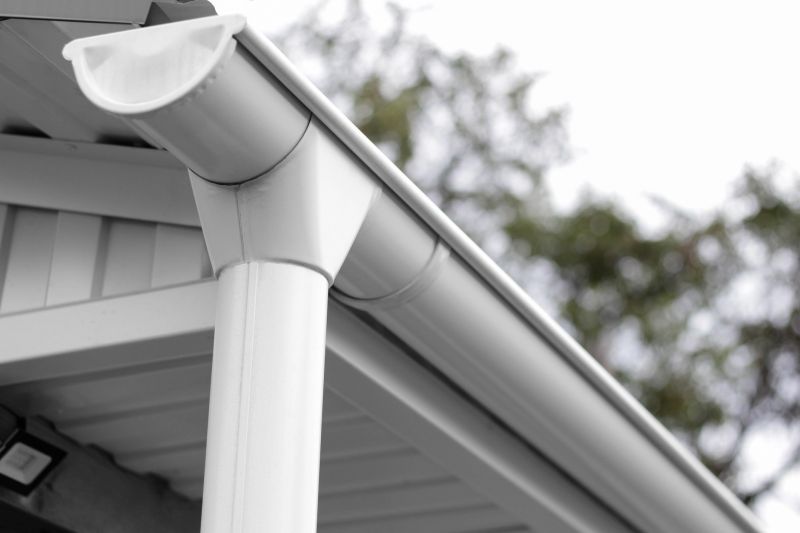 Gutter System on Roof